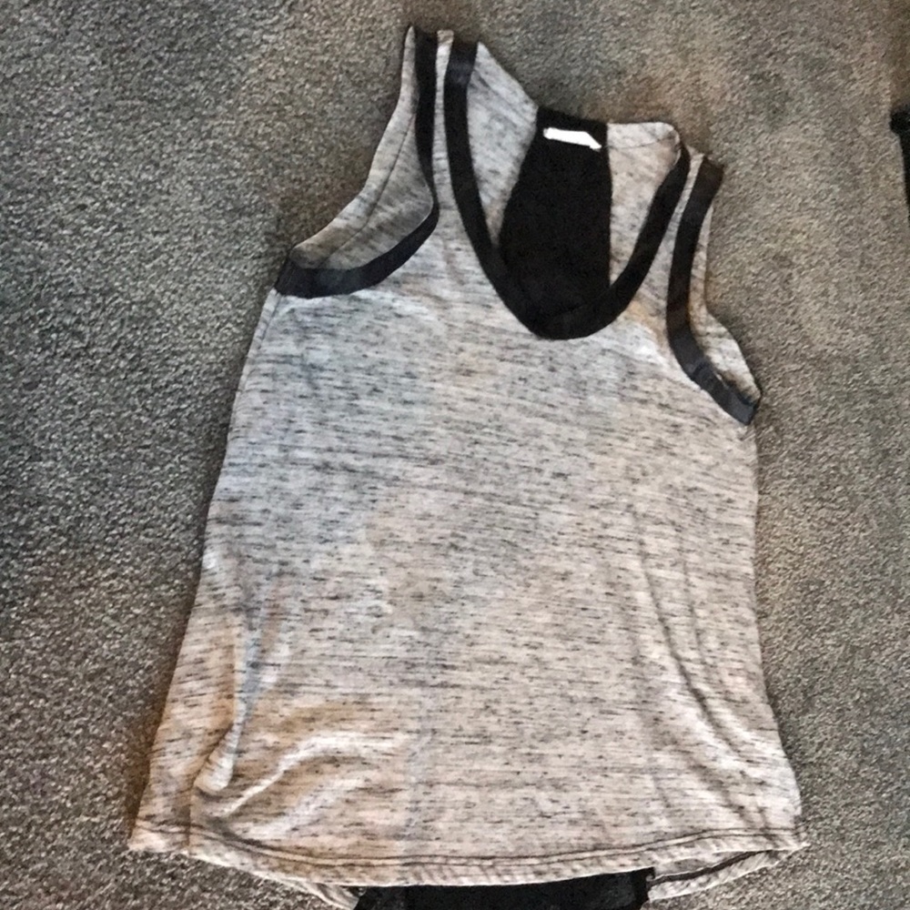 Tank top with sheer back